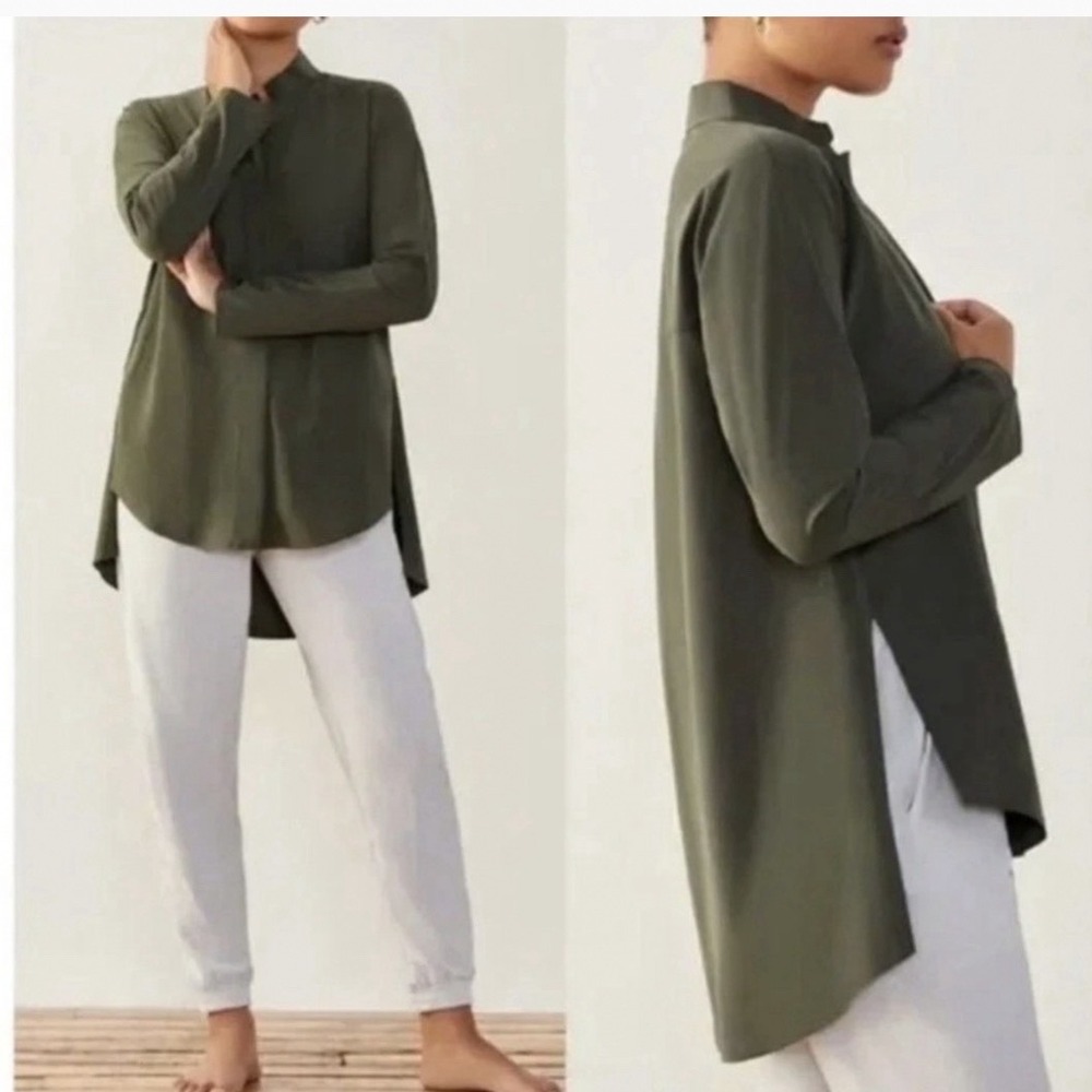 Aday Something Borrowed Tunic Green Medium